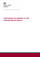 Information for patients on the Infected Blood Inquiry